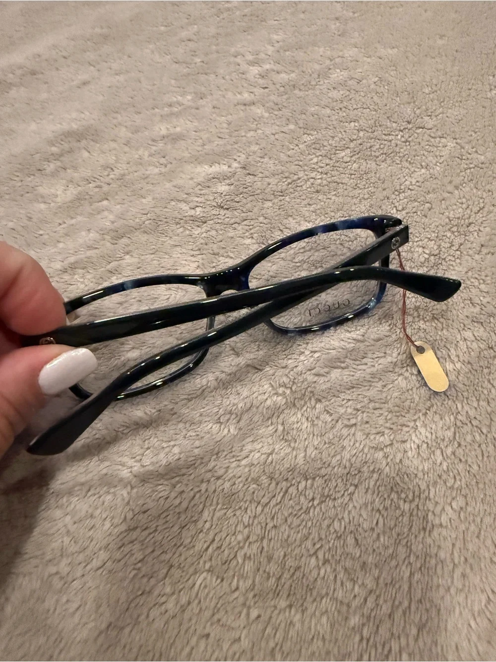 Rare Authentic Gucci GG 3723 Frames Blue Marble Size 140 Glasses Frames RX-able